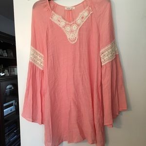 Peach/coral tunic by Indigo Soul.